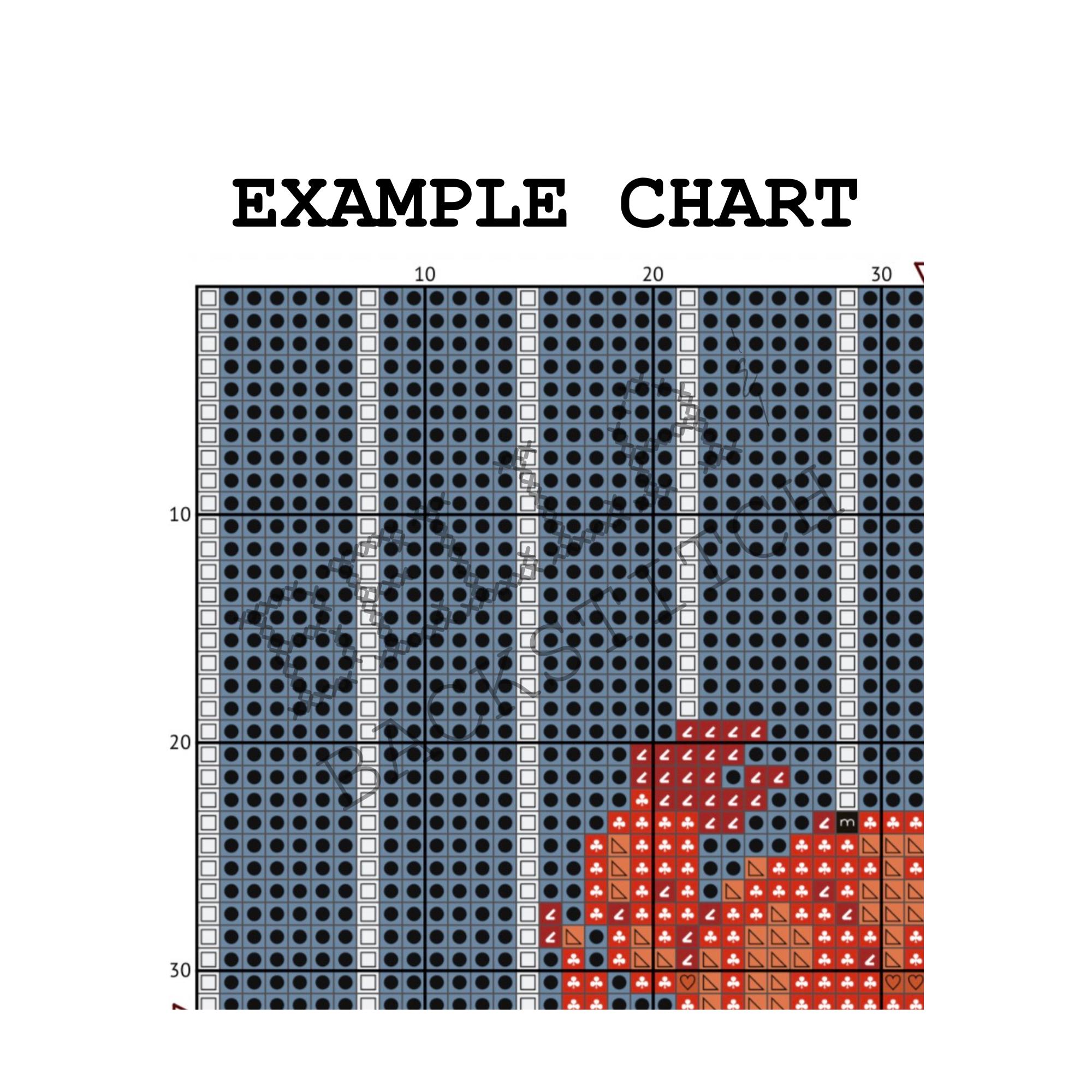 Coastal Crab Cross Stitch Pattern, Minimalist Beach Design (PDF ...