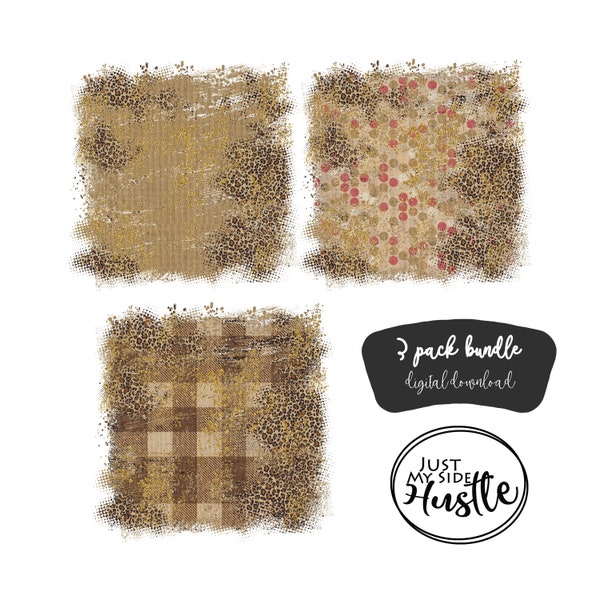 Leopard Burlap Sublimation Designs Background - Polka Dot Png - Plaid Sublimation Backsplash Clipart - Boho Digital Backdrop Bundle