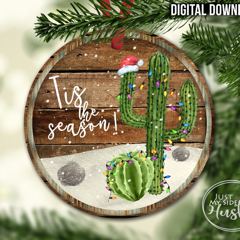 Cactus Ornament Christmas - Etsy