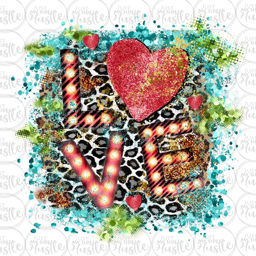 Love Png - Heart Png Files for Sublimation Downloads - Love Sublimation ...