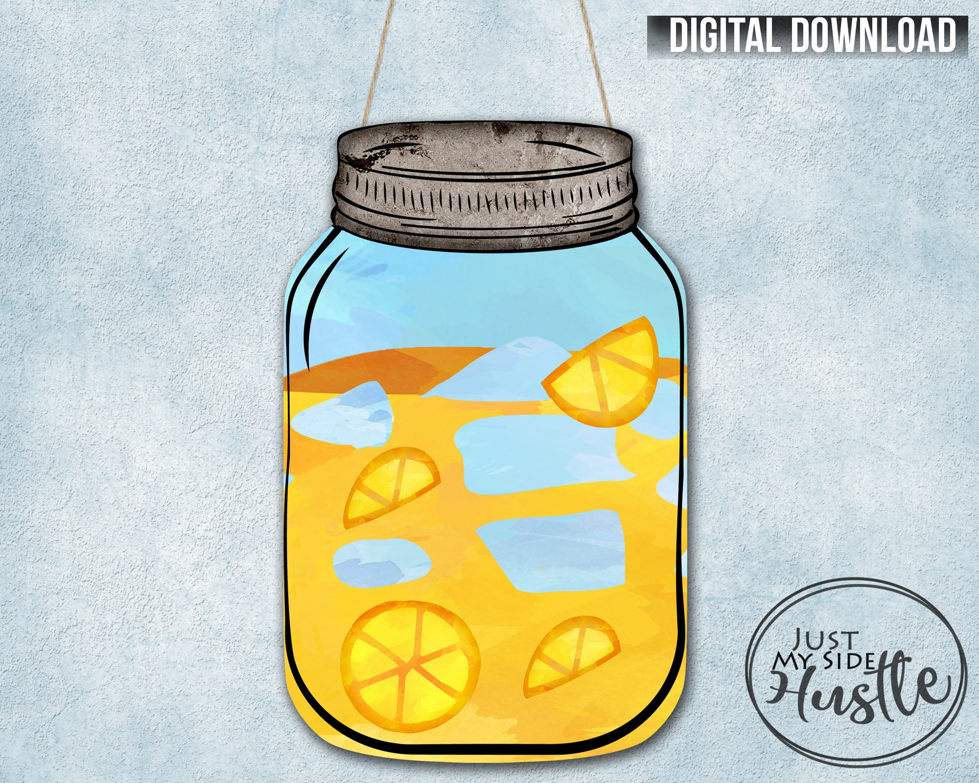 Lemonade Mason Jar Png Lemon Jar Sublimation Designs | Etsy