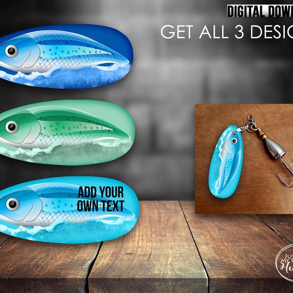 Fish Fishing Lure Png Digital Download-Fathers Day Lure Gift Sublimation Template-Fisherman Lures Bundle Digital Download - Grandfather gift