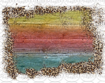 Colorful Wood Leopard Rustic Shabby splatter distressed Sublimation Design background backsplash PNG Graphic Clipart Digital Download art