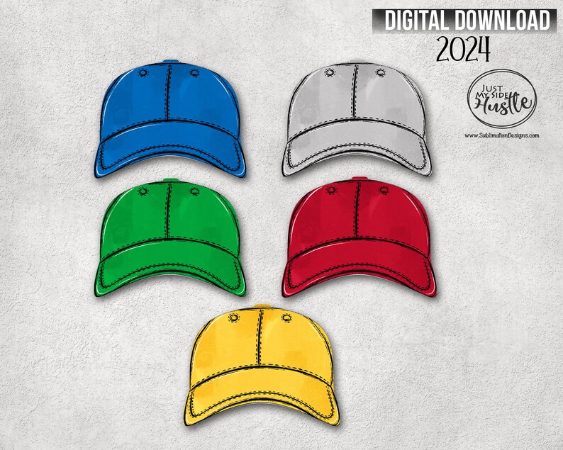 Baseball Cap Png Ball Cap Earring Template Sublimation Designs Sports Hat Clip Art image 2