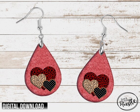 Leopard & Plaid Layered Earrings Leopard & Plaid Layered Earrings