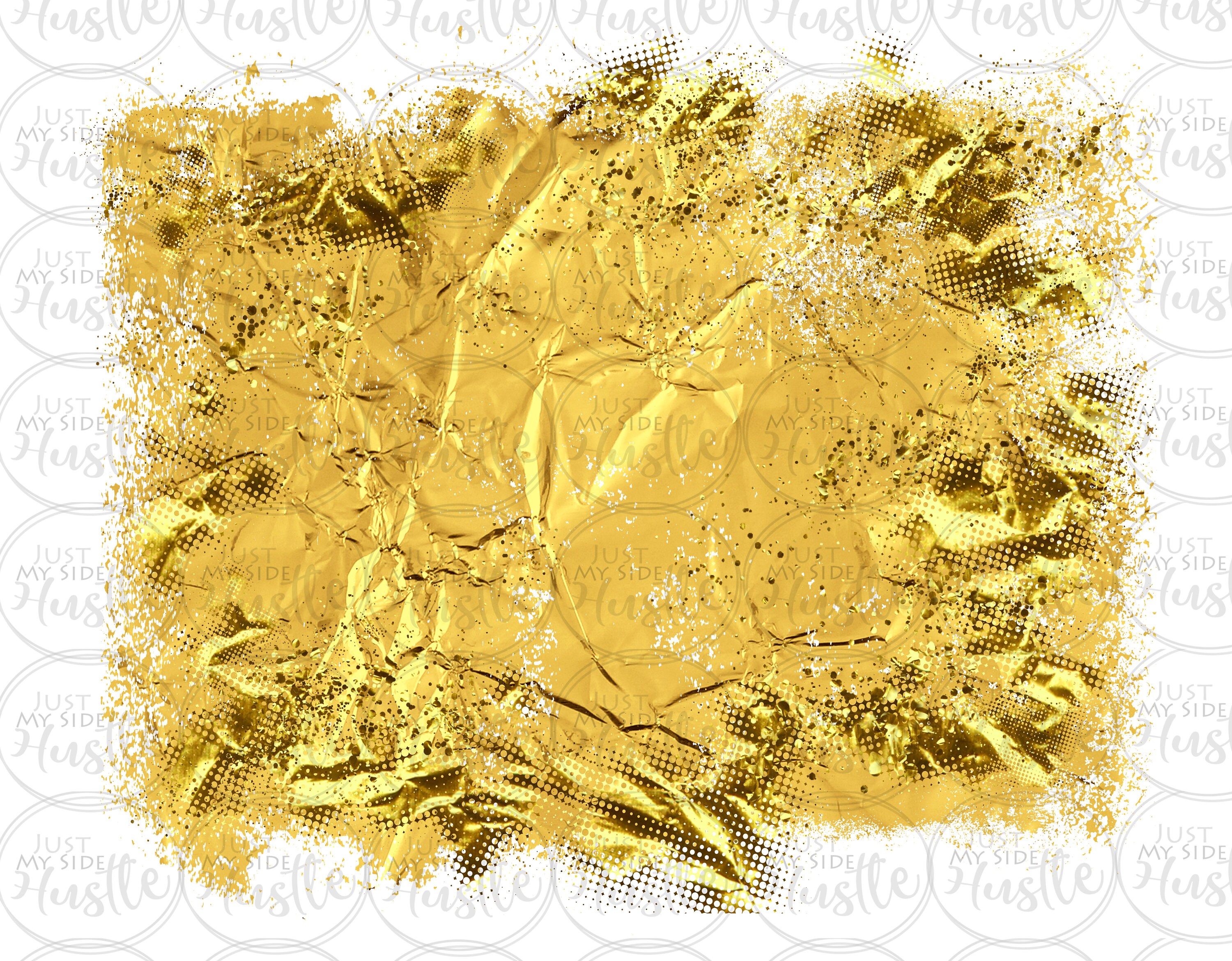 Gold Metallic Png Sublimation Background Distressed Metal Etsy
