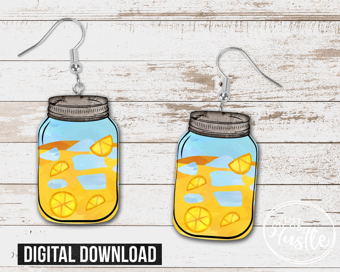 Lemonade Mason Jar Png Lemon Jar Sublimation Designs | Etsy