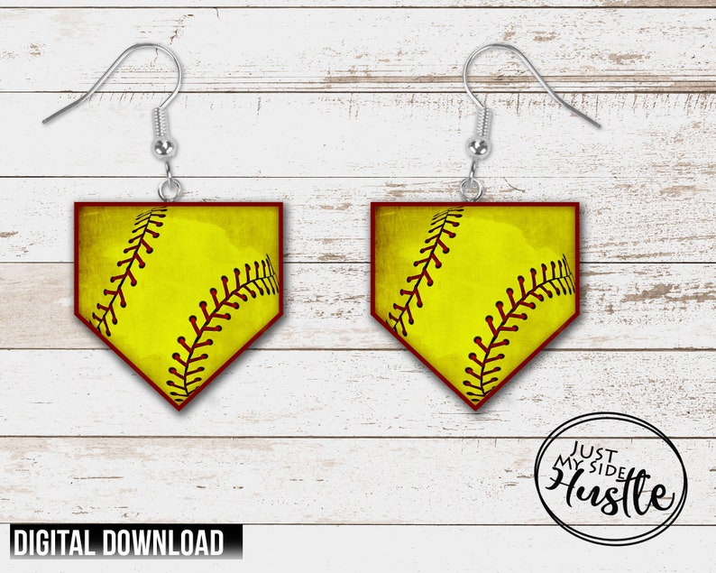 Rustic Softball Rustic Softball Plate Png- Dirty Ball Base Template Sublimation Designs ...