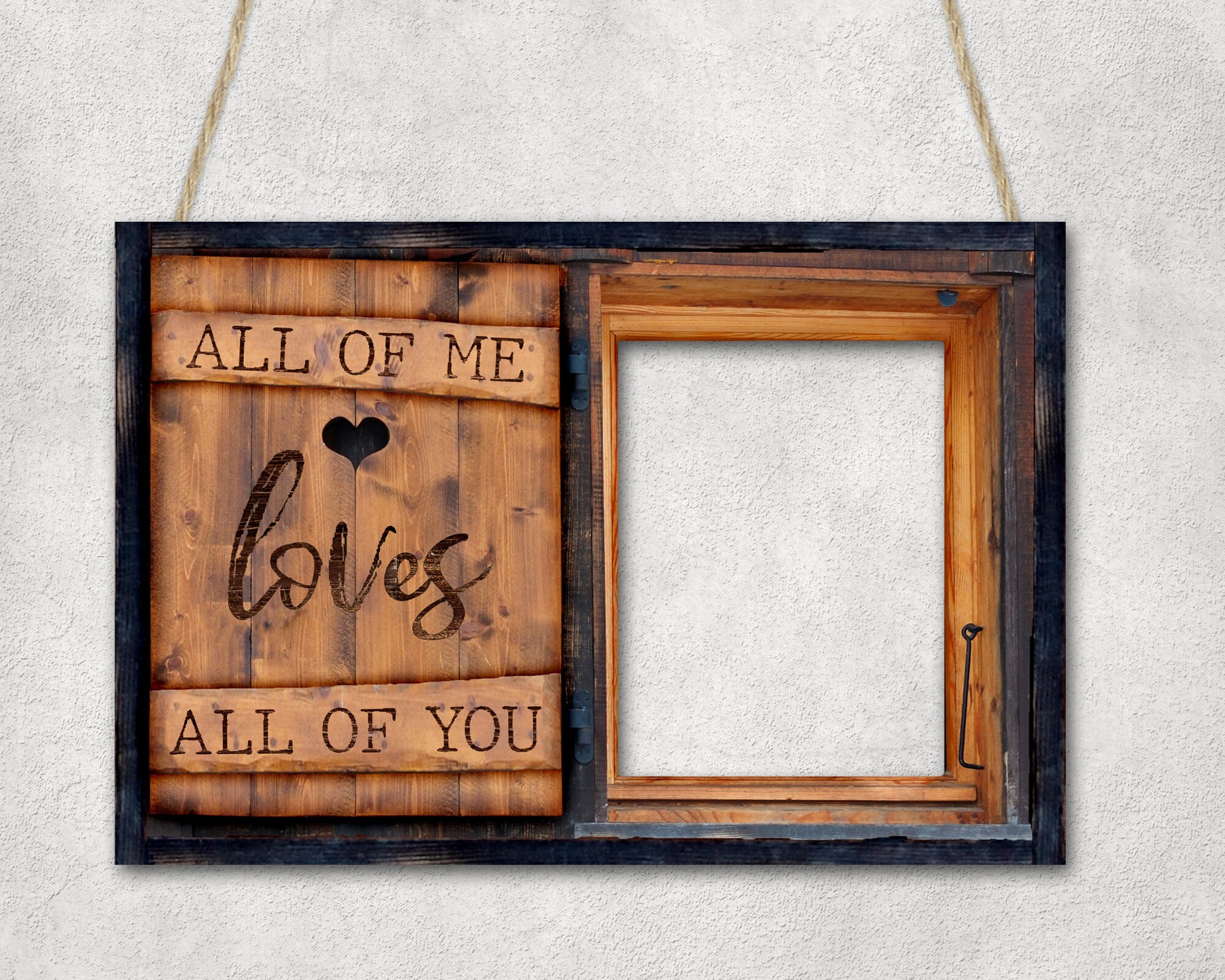 All of me loves all of you Wood Frame 12x18 Dry Erase Board Etsy