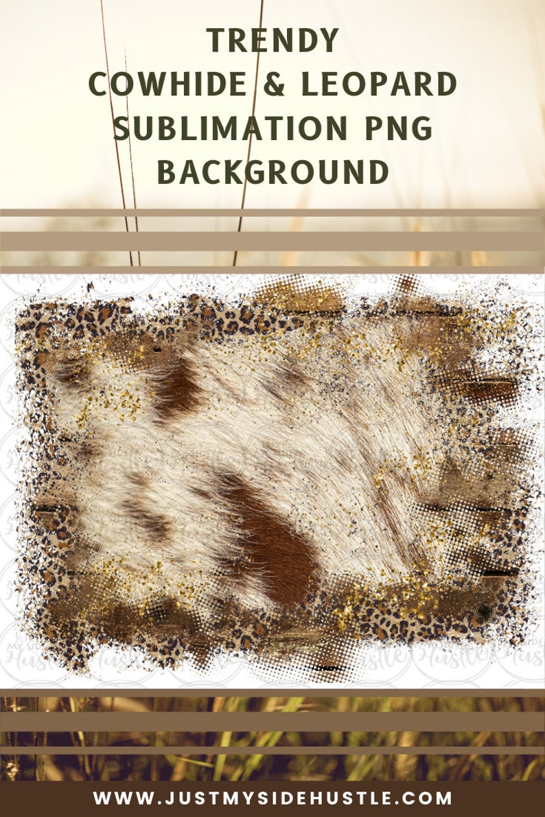 Cowhide Leopard Png Sublimation Designs Background Wood | Etsy