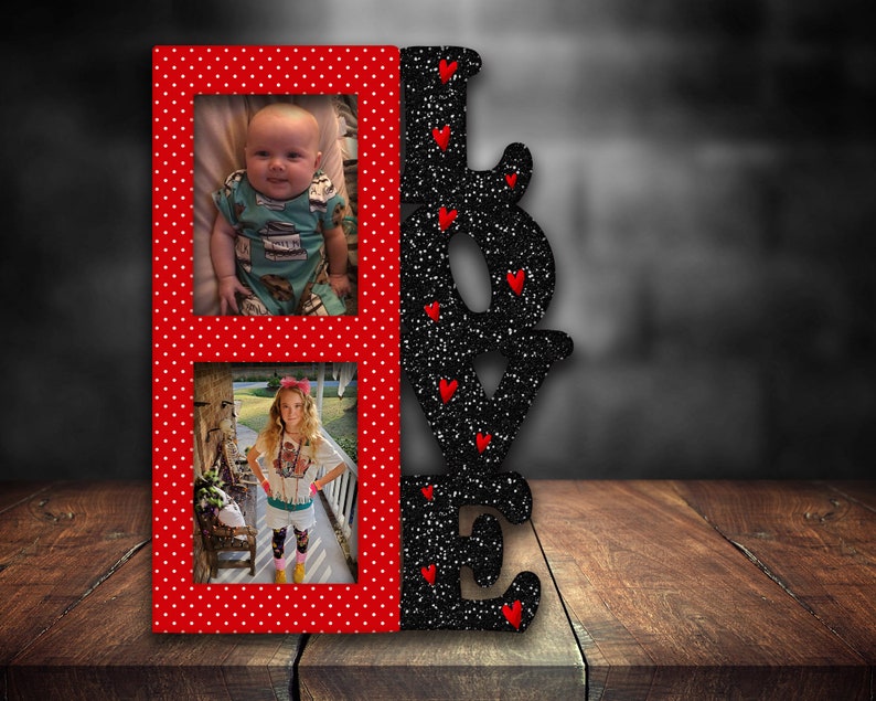 Red and Black Love Frame Png St Valentine's Day Blank Etsy