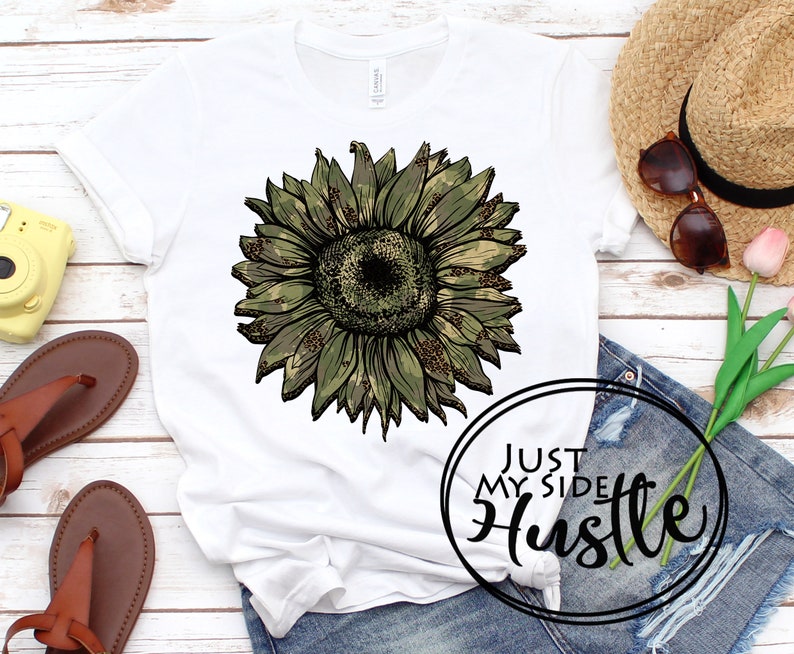 Download Camo Leopard Sunflower Png Camouflage Sunflower ...