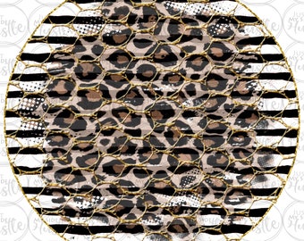 Black White Stripe Png Background - Weathered Sublimation Graphics Design -Distressed Leopard Backsplash Clipart- Trendy Sublimation Designs