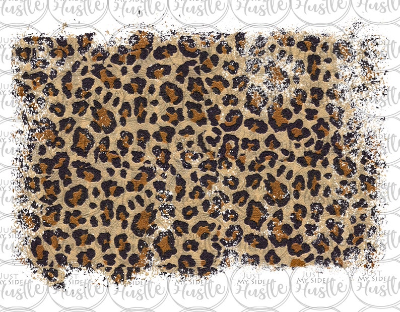 Distressed Leopard Sublimation Design background backsplash PNG Graphic Clipart Digital Download 