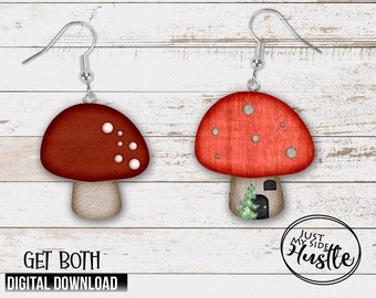 Chubby Mushroom Sublimation Designs PNG -Mushroom Png for Sublimation Digital Download