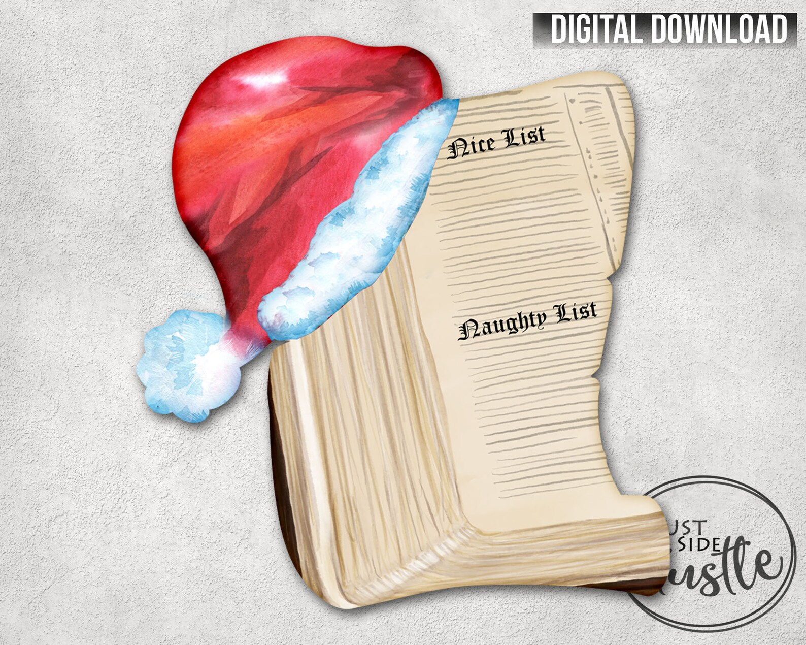 Naughty and Nice List Png santa Scroll Sublimation Designs Etsy Canada