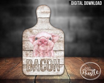 Cutting Board Template Pig - Etsy
