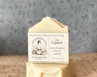 Jabón de sebo de ciprés y bayas de enebro totalmente natural: El Capitán