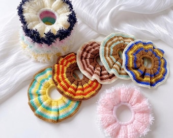 crocheted hair ties