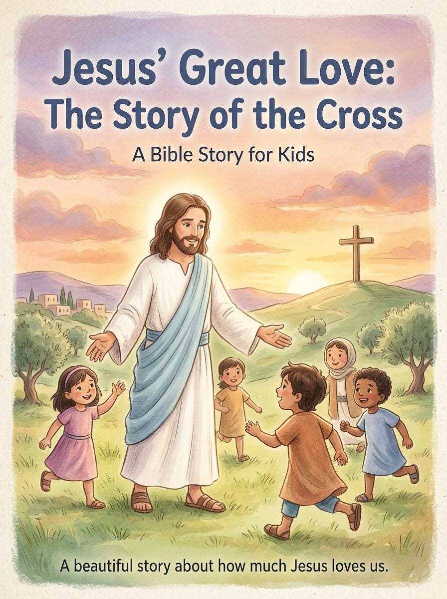 Kids Bible Story & Coloring Book | Jesus' Love, Sunday School Activity ...