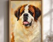 Custom Happy Pet Portrait from Photo, Emotional Dog Portrait, Personalized Pet Art, Soft Painterly Style, Pet Lover Gift