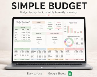 Budget By Paycheck Google Sheets Spreadsheet Excel Financial Planner Monthly Budget Paycheck Budget Budgeting Paycheck Expense Tracker