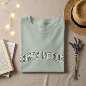 Prompted Not Coded AI Art Sweatshirt, Generative AI Humor, Programmer Tech Gift Shirt