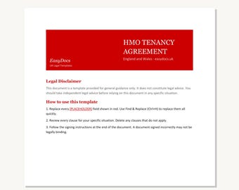 HMO-verhuurderpakket | Kamerlicentie + Huisregels + Checklist licentie | Engeland Wales Schotland | Woord