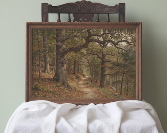 Ozarks Autumn Forest Framed Print | Arkansas Woodland Landscape Wall Art | Cabin Gift