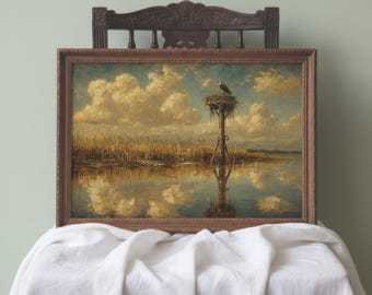 Eastern Shore Maryland Print | Osprey Marsh Framed Wall Art | Chesapeake Bay Landscape