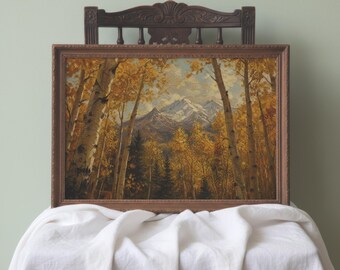 San Francisco Peaks Flagstaff Wall Art | Arizona Aspen Mountain Framed Print | Autumn Landscape