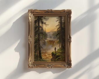 Tannin Waterfall Framed Print | Upper Peninsula Michigan Wall Art | Cabin Gift