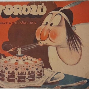 Argentine comic Patoruzu #19 first year!! 1937 Dante Quinterno not Eternaut complete , very rare issue !!