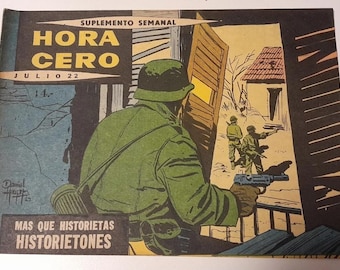 Hora cero #99 weekly Argentine comic 1959 Eternaut , sherlock time chapters Oestelheld,  Solano Lopez , Breccia gold age Arg. Cómics