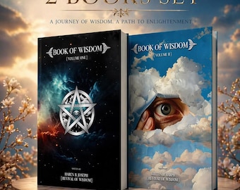 Book of Wisdom | Spiritual Wisdom Book | Self Growth & Enlightenment Guide | Mystical Philosophy Book | 2 books set