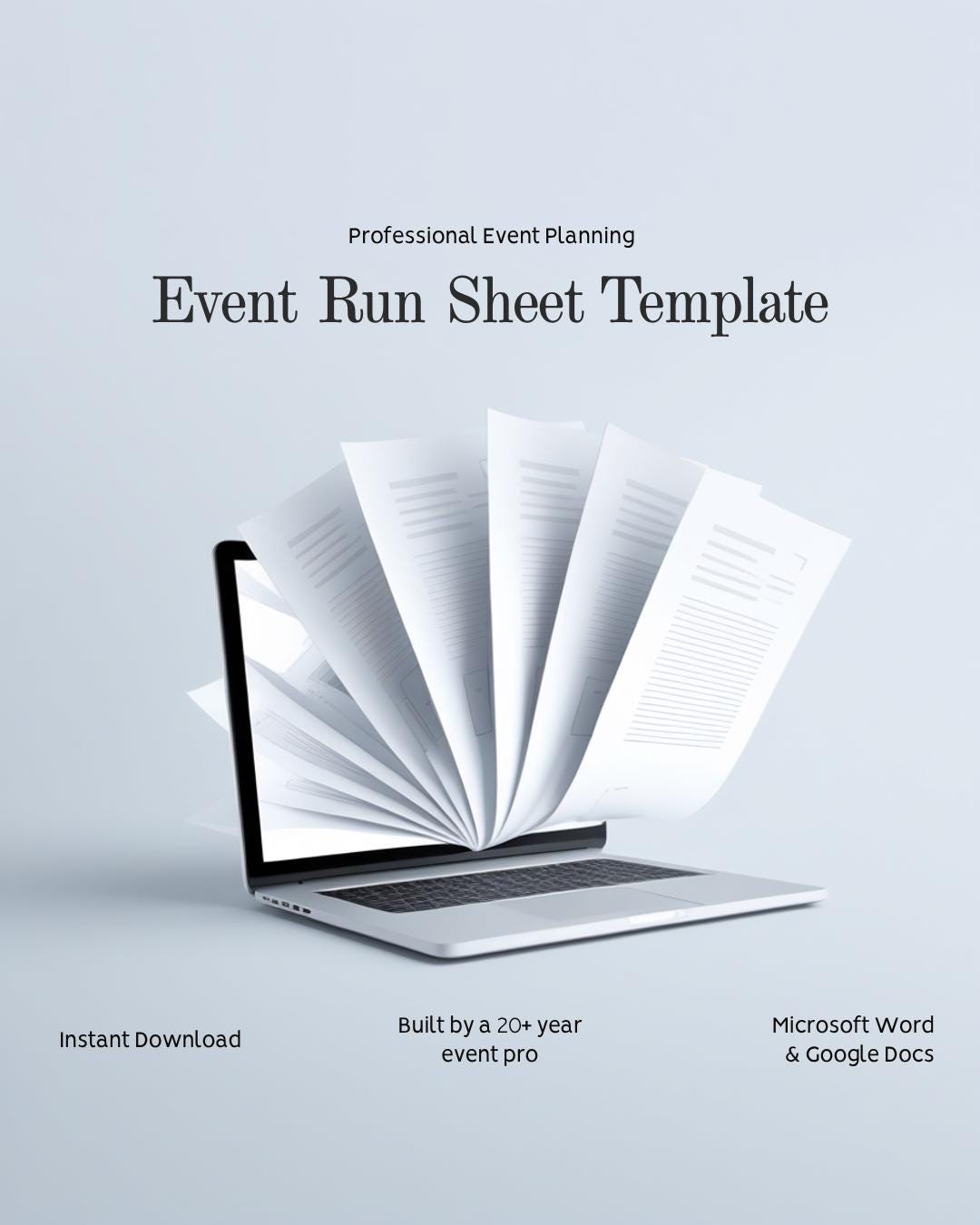 Editable Event Run Sheet Template | Corporate Event Schedule (word Doc ...