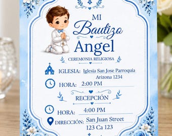 Invitation Digital de Bautizo