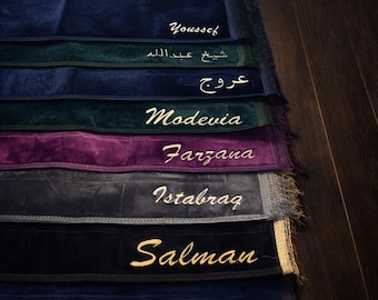 Custom Embroidered Prayer Rugs