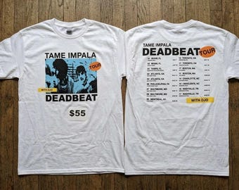 HOT Tame Impala Deadbeat Tour 2026 merch T-Shirt 2slides reprint