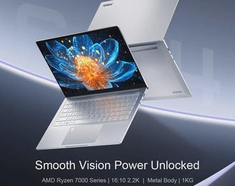 Laptop Ninkear S14 Ryzen 7535HS | Smukły i wydajny laptop | Laptop Ryzen 7 do pracy, nauki i dla twórców