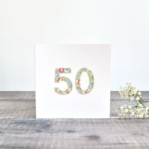 50.Geburtstagskarte, 50 Jahre alte Karte, Karte für 50-jähriges, Karte für 50-jährigen, Geburtstagskarte 50