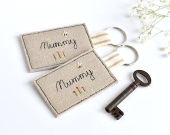 Mummy keyring, mummy key ring, personalised mummy keyfob, mummy keyfob, mummy keychain, mummy key-ring, gift for mummy, Mothers day gift