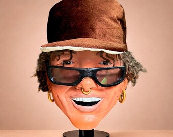 Beele Inspired Cabezon, Latin Artist Big Head Prop, Event Character
