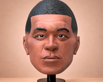 Kylian Mbappe Inspired Cabezon, Handmade Big Head Prop, Soccer Event Character
