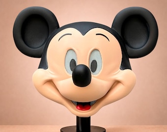 Classic Mouse Inspired Cabezon, Handmade Big Head Prop, Kids Party Character