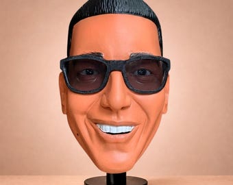 Daddy Yankee Inspired Cabezon, Handmade Big Head Prop, Oversized Event Character