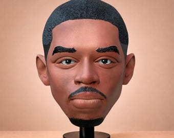 Ousmane Dembele Inspired Cabezon, Handmade Big Head Prop, Soccer Event Character