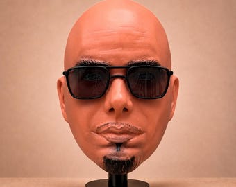 Pitbull Inspired Cabezon, Mr Worldwide Big Head Prop, Oversized Event Character