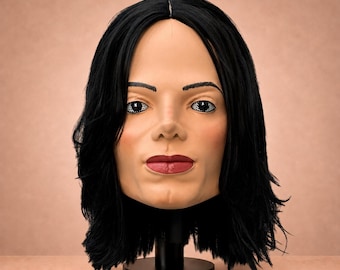 Michael Jackson Inspired Cabezon, Handmade Big Head Prop, Oversized Event Character
