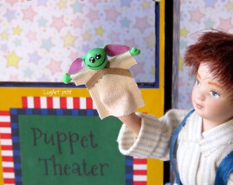 Hand Puppet for dollhouse (1:12 scale)